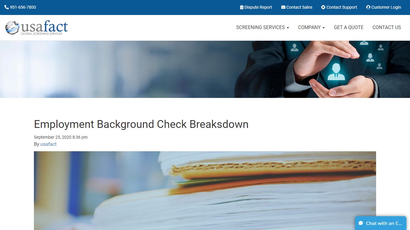 What Does a Background Check Consist of for Employment - USAFact, Inc.